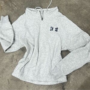 Champion Light Gray Women's Quarter-Zip Hoodie